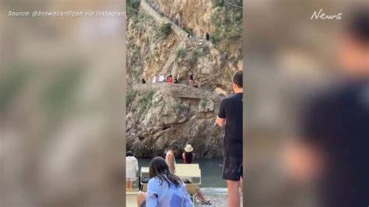 
California man, 26, dies after 40ft horror fall from cliff while on vacation with girlfriend 