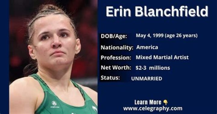 Erin Blanchfield Height, Weight, Net Worth, Age, Birthday, Wikipedia, Who, Nationality, Biography