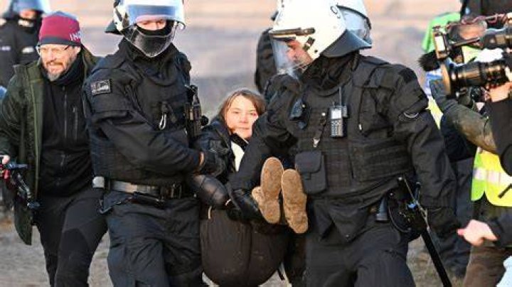 
Greta Thunberg Detained During Protest in a Germany Village 