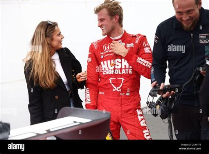Marcus Ericsson GirlfriendIris Tritsaris Jondahl Sits Beside To Cheer For Her Beau In Indycar