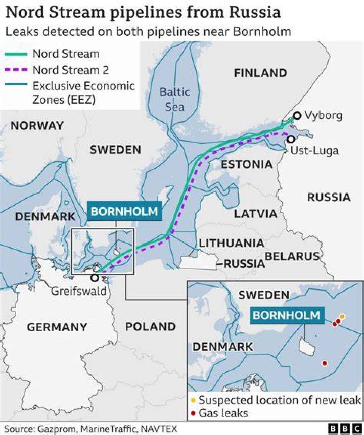
Mystery leaks in gas pipelines between Russia and Europe 