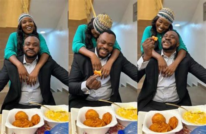 
“Perfect Match” Afeez Owo, Debbie Shokoya React As Biola Bayo Shares Loved Up Photos With Odunlade Adekola 