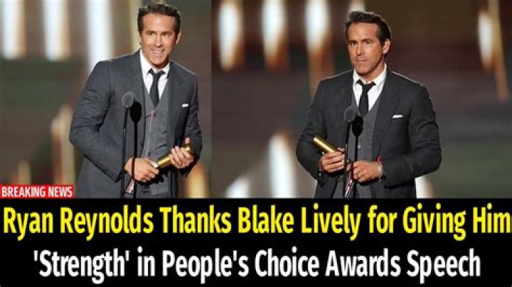 
Ryan Reynolds Thanks Blake Lively for Giving Him ‘Strength’ in People’s Choice Awards Speech 