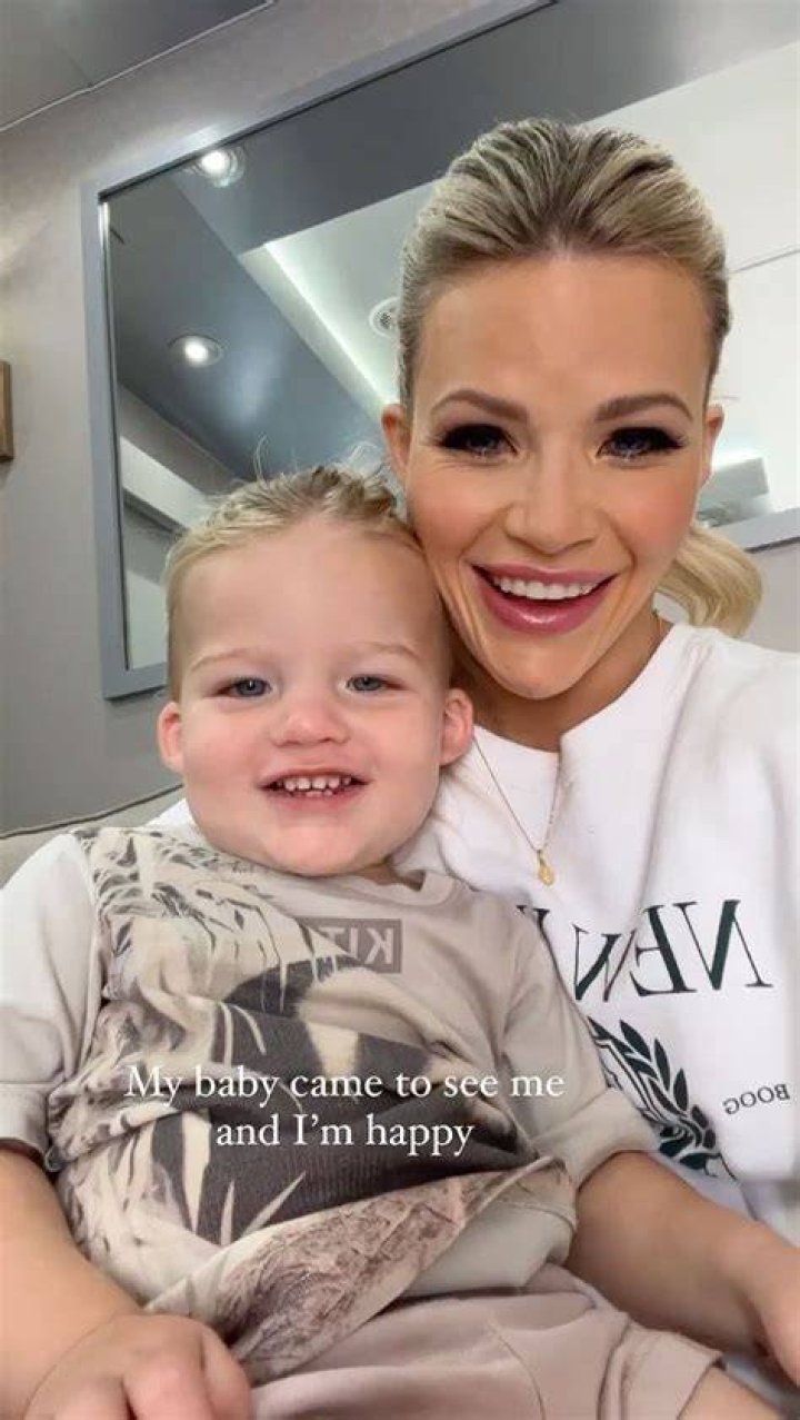 
Witney Carson Shares Sweet Backstage Moments with Son Leo at ‘DWTS’: ‘Working Mom Life’ 